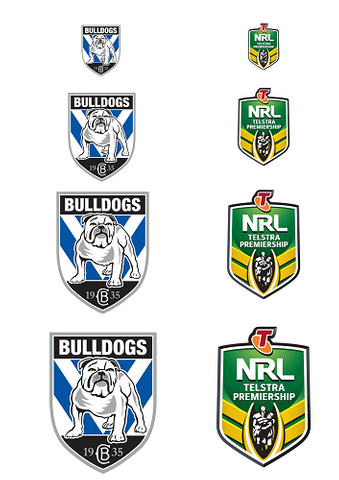 NRL CANTERBURY BULLDOGS A4 LOGO SHEET | EDIBLE IMAGE