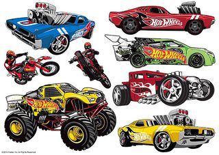 HOT WHEELS CHARACTER SHEET A4 EDIBLE IMAGE