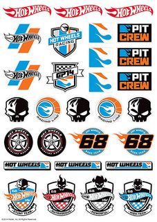 HOT WHEELS ICON SHEET A4 EDIBLE IMAGE