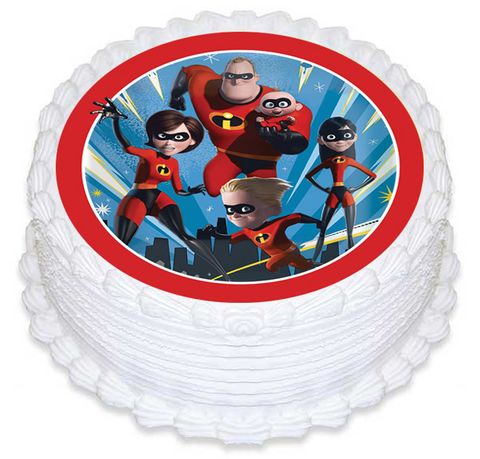 THE INCREDIBLES | 160MM ROUND | EDIBLE IMAGE