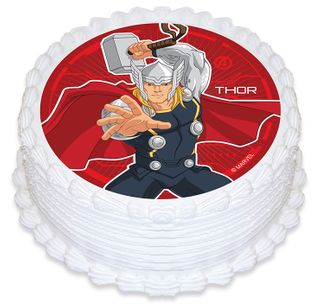 THOR ROUND EDIBLE ICING IMAGE - 6.3 INCH / 16CM