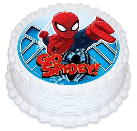 SPIDERMAN CLASSIC ROUND EDIBLE IMAGE - 6.3 INCH / 16CM