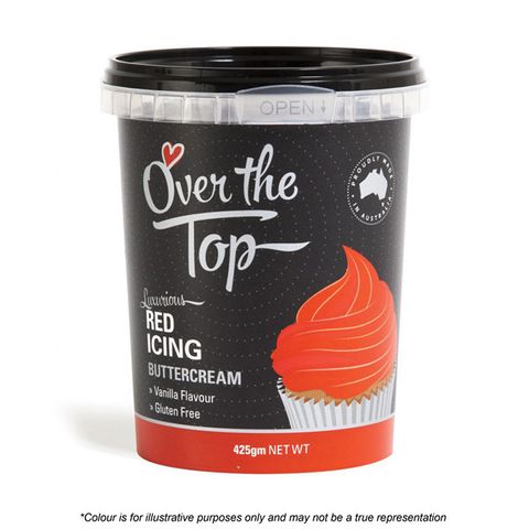 OVER THE TOP | BUTTERCREAM | RED | 425G - BB 04/08/24