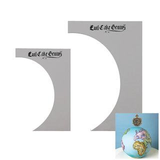 EVIL CAKE GENIUS | SPHERICAL MIRACLE CONTOUR COMBS | SET OF 6 INCH & 8 INCH