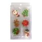 CHRISTMAS SET | SUGAR DECORATIONS | 6 PIECE PACK - BB 12/24