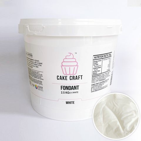 CAKE CRAFT | FONDANT | WHITE | 2.5KG - BB 02/10/26