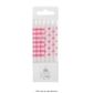 WISH | DOTS & STRIPES CANDLES | PINK | 12 CANDLES