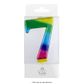 WISH | NUMBER 7 | RAINBOW GOLD METALLIC CANDLE