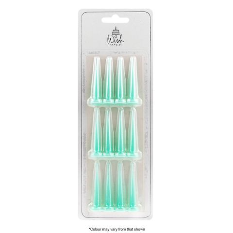 WISH | BULLET CANDLES | GREEN | 12 CANDLES