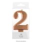 WISH | NUMBER 2 | ROSE GOLD METALLIC CANDLE