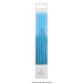 WISH | 12CM BLOCK COLOUR CANDLES | BLUE | 12 CANDLES