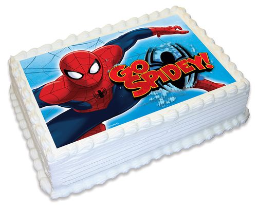 SPIDERMAN Go Spidey -  A4 EDIBLE ICING IMAGE - 29.7CM X 21CM (APPROX.)