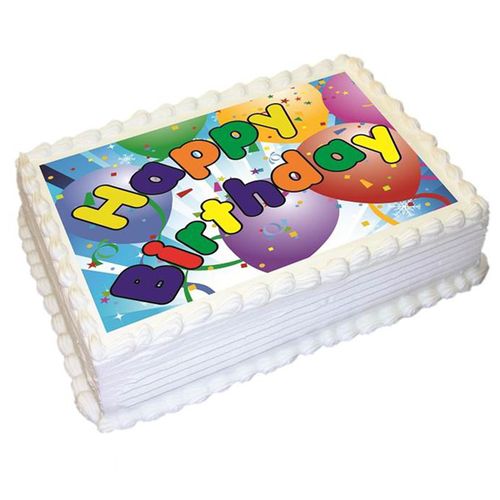 HAPPY BIRTHDAY BOY - A4 EDIBLE ICING IMAGE - 29.7CM X 21CM (APPROX.)