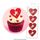 CAKE CRAFT | CUPID HEARTS | WAFER TOPPERS | PACKET OF 16 - BB 06/25