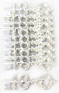 3 ANTIQUE KEY 18TH SILVER (10 pack)