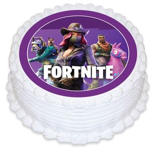 FORTNITE PURPLE | 160MM ROUND | EDIBLE IMAGE