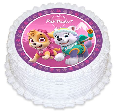 PAW PATROL PINK | 160MM ROUND | EDIBLE IMAGE