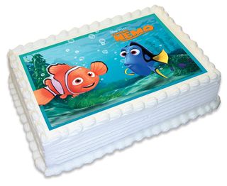 FINDING NEMO AND DORY -  A4 EDIBLE ICING IMAGE - 29.7CM X 21CM (APPROX.)