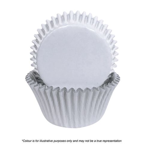 CAKE CRAFT | 408 WHITE FOIL BAKING CUPS | PACK OF 72