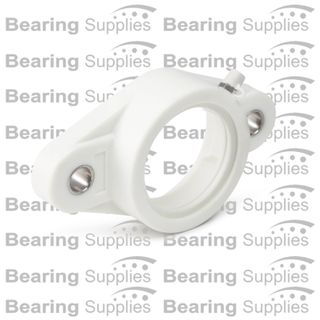 WHITE PLASTIC 2 BOLT FLANGE HOUSING