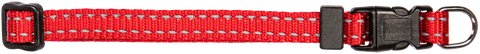 Collar Nylon Puppy Adj Refl/Thrd Red