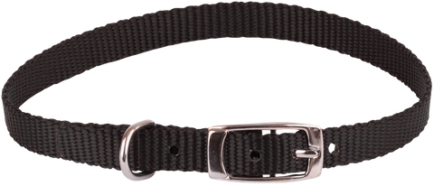 Collar Nylon 10mm x 35cm S/Layer Black