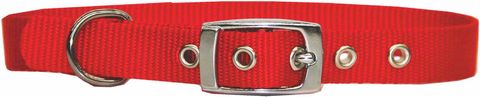 Collar Nylon 20mm x 50cm S/Layer Red