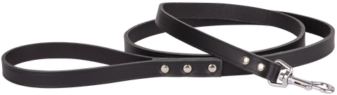 Greyhound Lead w/Snap Hook Black