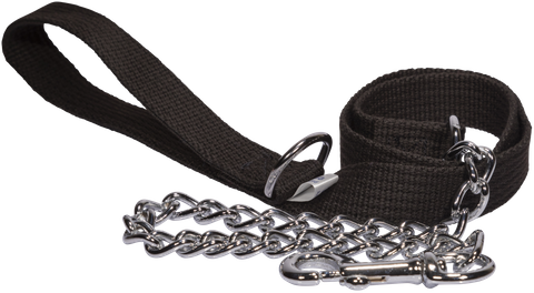 Lead Web&Chain 25mm/3.5mm x 120cm Black