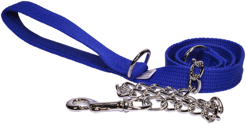 Lead Web&Chain 20mm/2.5mm x 120cm Blue