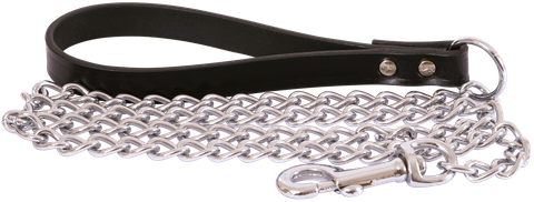 Chain Lead & Leath.Hndl 3.0mmx120cm Blk