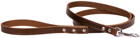 Greyhound Lead w/Snap Hook Cognac
