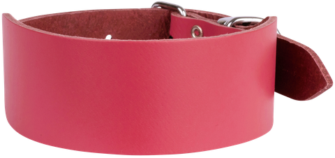 Collar Leather G/Hound 51cm Plain Pink