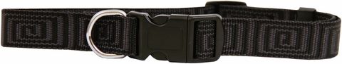 Collar Nylon Maze Adj 25mmx35-55cm Black