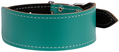 Collar Leath G/Hound 51cm Felt Ln Green