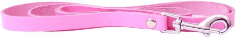 Leather Lead 10mm x 110cm Pink