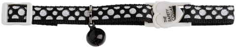 Collar Cat Safe-Buckle Sparkle Dot Black