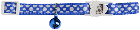 Collar Cat Safe-Buckle Sparkle Dot Blue