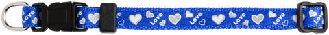 Collar Puppy Love/Hearts 23-35cm RoyalBl