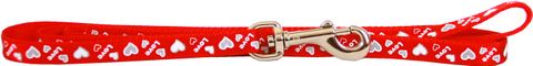 Lead Puppy Love/Hearts 120cm Red