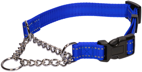 Collar Martingale Refl 20mmx35-50cm Blue