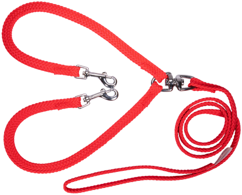 Dog Brace Lead Single Nylon for 2 Dogs