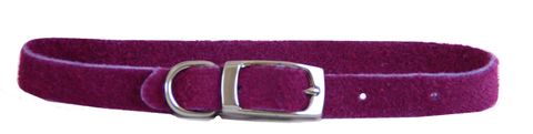 Collar Suede Puppy w/"D" Purple