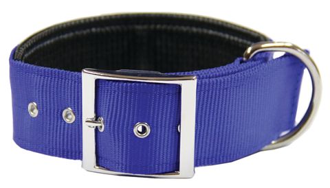 Collar Nylon Rubber Back 50mmx65cm Blue