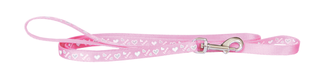 Puppy Lead Nylon Love/Hearts Reflective