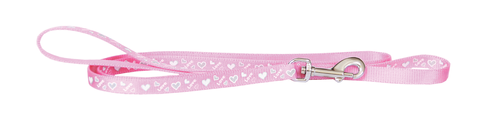 Puppy Lead Nylon Love/Hearts Reflective