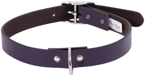 Collar Leather Centre D 55cm Purple