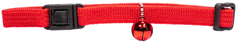 Collar Elastic Cat Safety Plain Red
