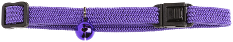 Collar Elastic Cat Safety Plain Purple
