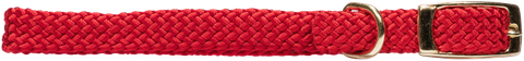 Collar Nylon Puppy Plain 30cm Red